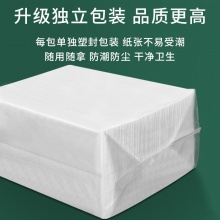 33X33cm雙層餐巾紙1/8摺定制可印logo西餐廳飯店漢堡商用方巾紙
